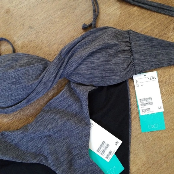 H&M Gray Bikini |SZ• 6/8 - Picture 3 of 4